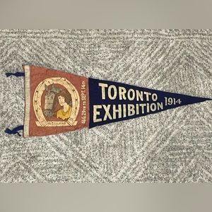 1914, Toronto exhibition pennant